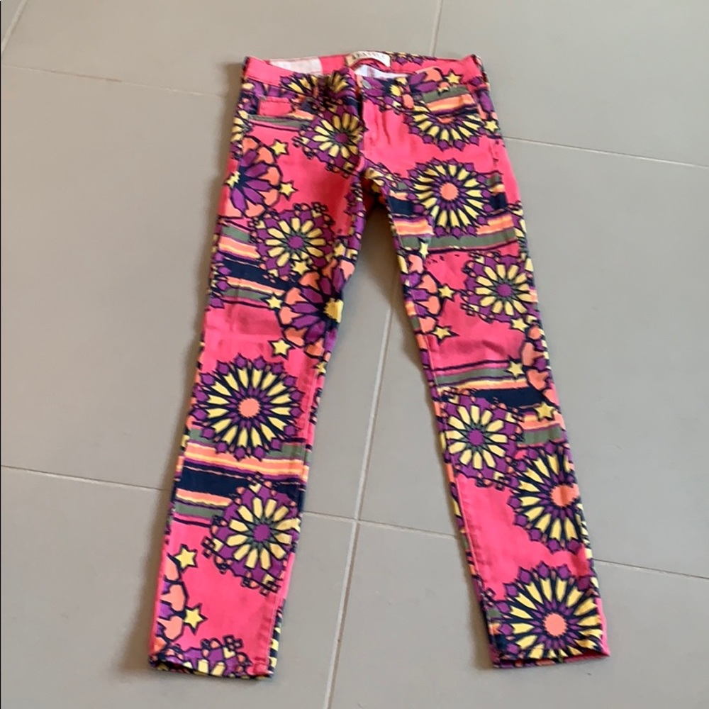 Textile by Elizabeth and James print pants pink